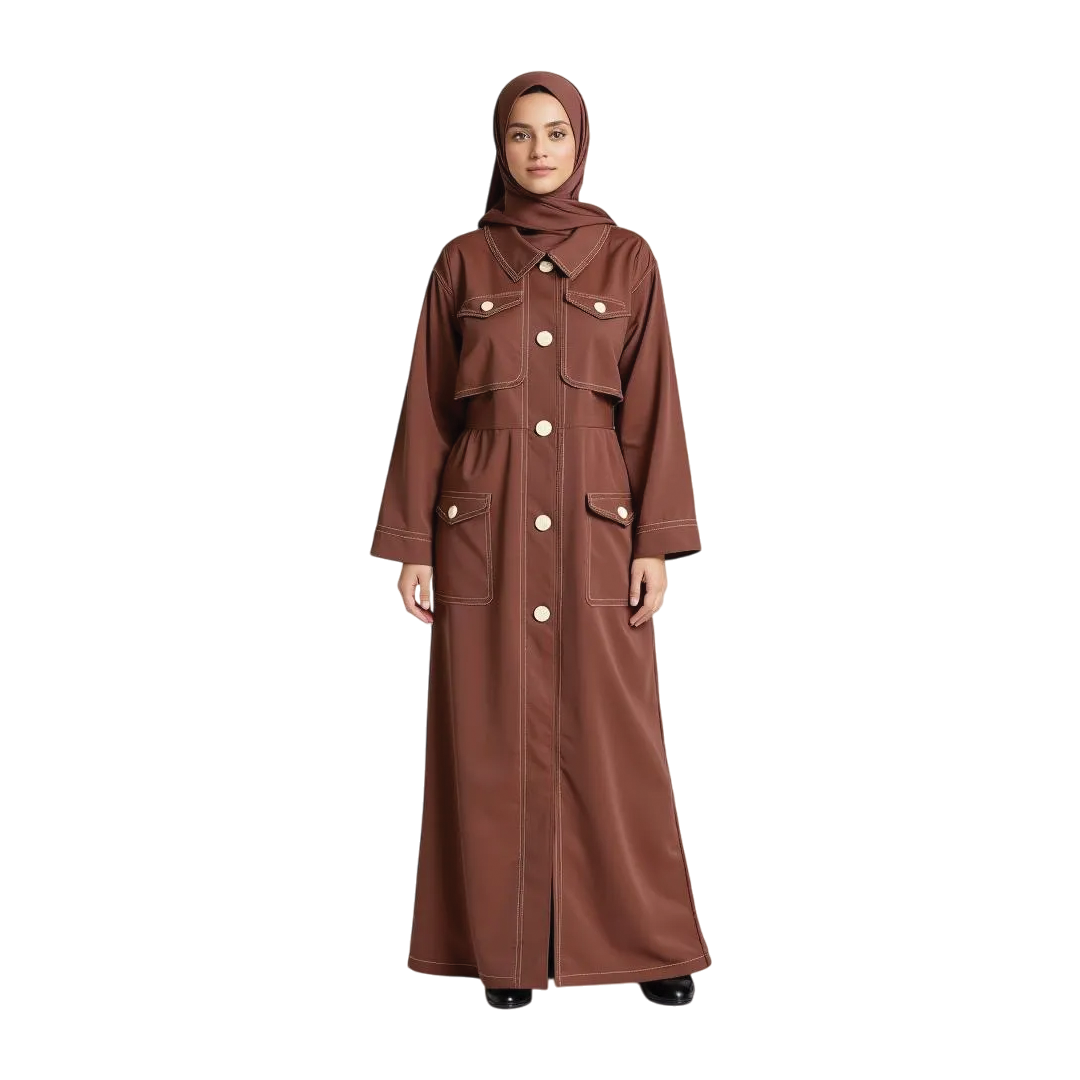 Sienna Stitch Utility Abaya